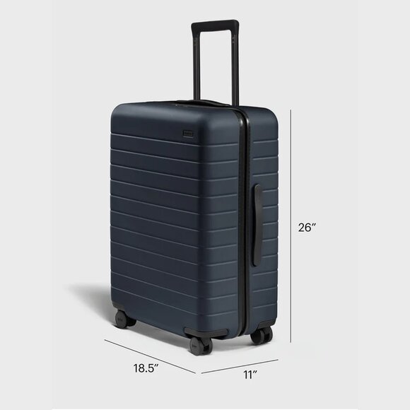 NEW AWAY Travel 26" Medium Suitcase Navy MSRP $345 NEW Luggage in Box - Picture 1 of 6